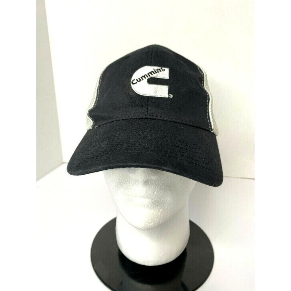 VTG Cummins Diesel Blank2Branded Black & White Snap Back Trucker Hat